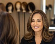 peluca de pelo natural o sintetico